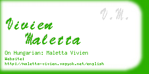 vivien maletta business card